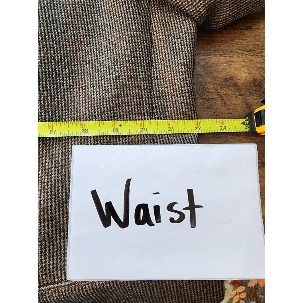 Tweed Jacket 44R Brown 100% Wool Marled Blazer Sport‎ Coat Old Money Academia